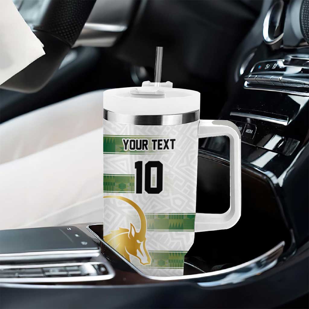 Custom Zimbabwe Rugby Champions of Africa Tumbler With Handle The Gold Sables Version LT03