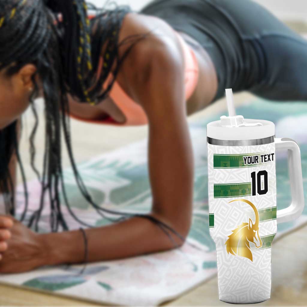Custom Zimbabwe Rugby Champions of Africa Tumbler With Handle The Gold Sables Version LT03