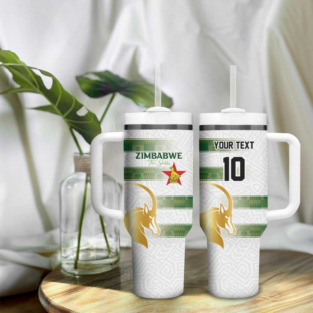 Custom Zimbabwe Rugby Champions of Africa Tumbler With Handle The Gold Sables Version LT03