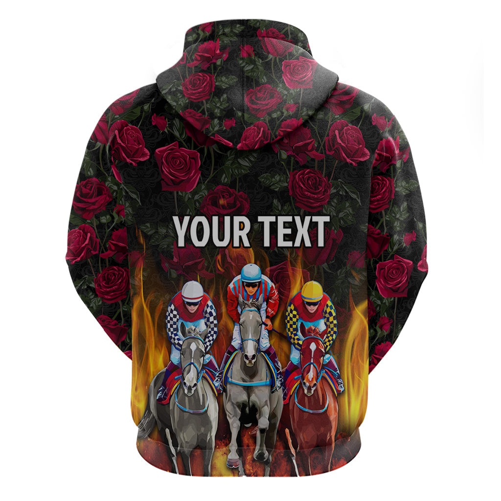 Personalized Kentucky Horses Racing Hoodie Race For Burning Roses LT03