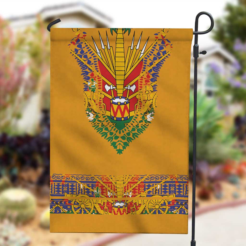 Haiti Flag Garden Flag Traditional Dashiki Yellow Color LT03