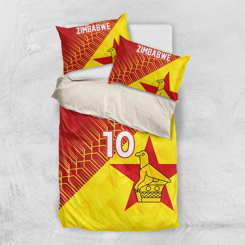 Custom Zimbabwe Cricket Bedding Set Flame Warriors Zimbabwe Spirit LT03