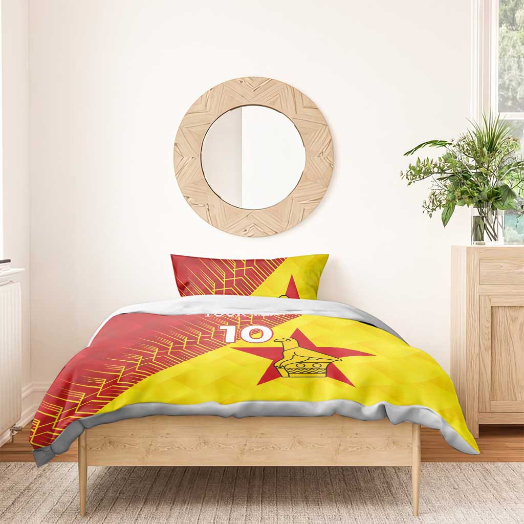 Custom Zimbabwe Cricket Bedding Set Flame Warriors Zimbabwe Spirit LT03