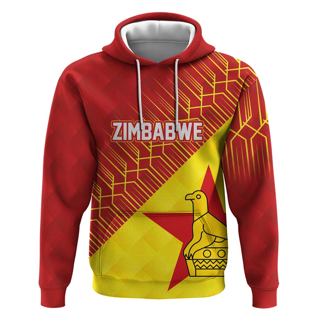 Custom Zimbabwe Cricket Hoodie Flame Warriors Zimbabwe Spirit LT03