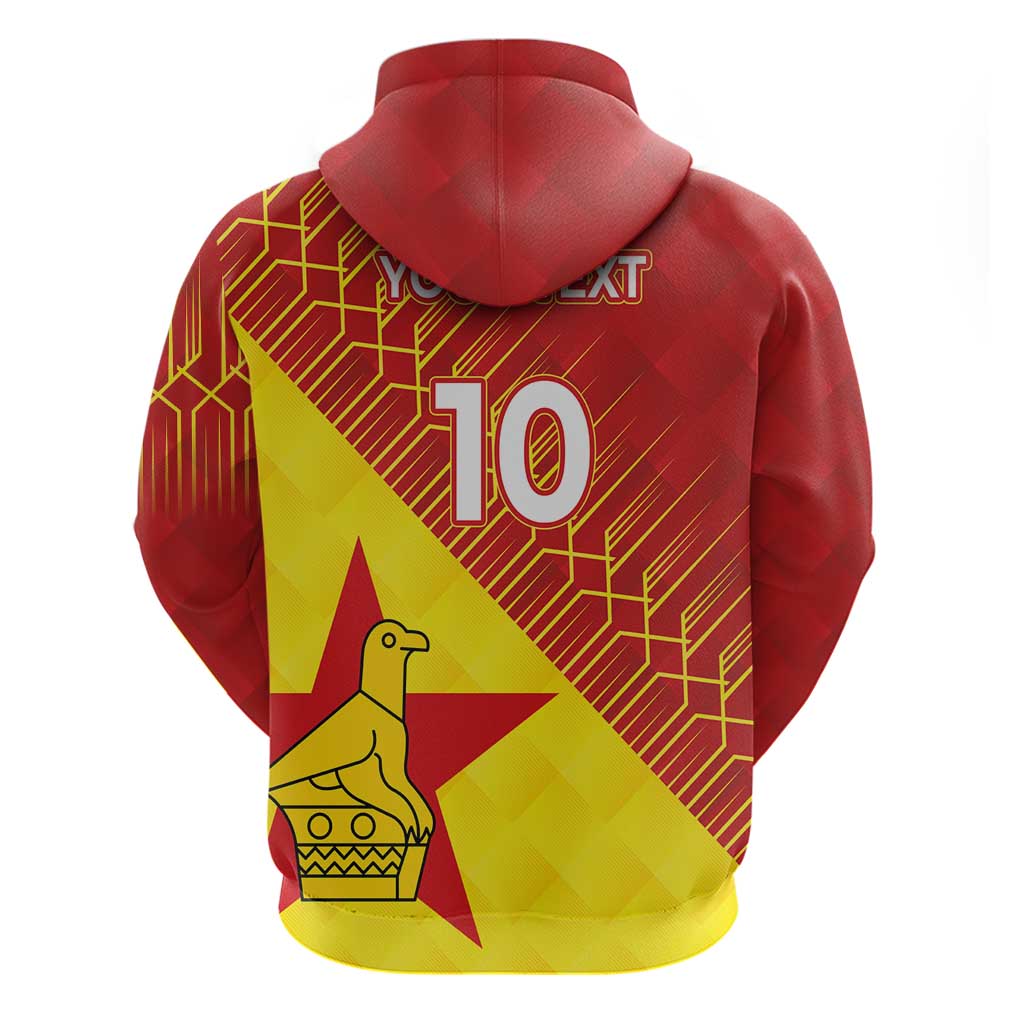 Custom Zimbabwe Cricket Hoodie Flame Warriors Zimbabwe Spirit LT03