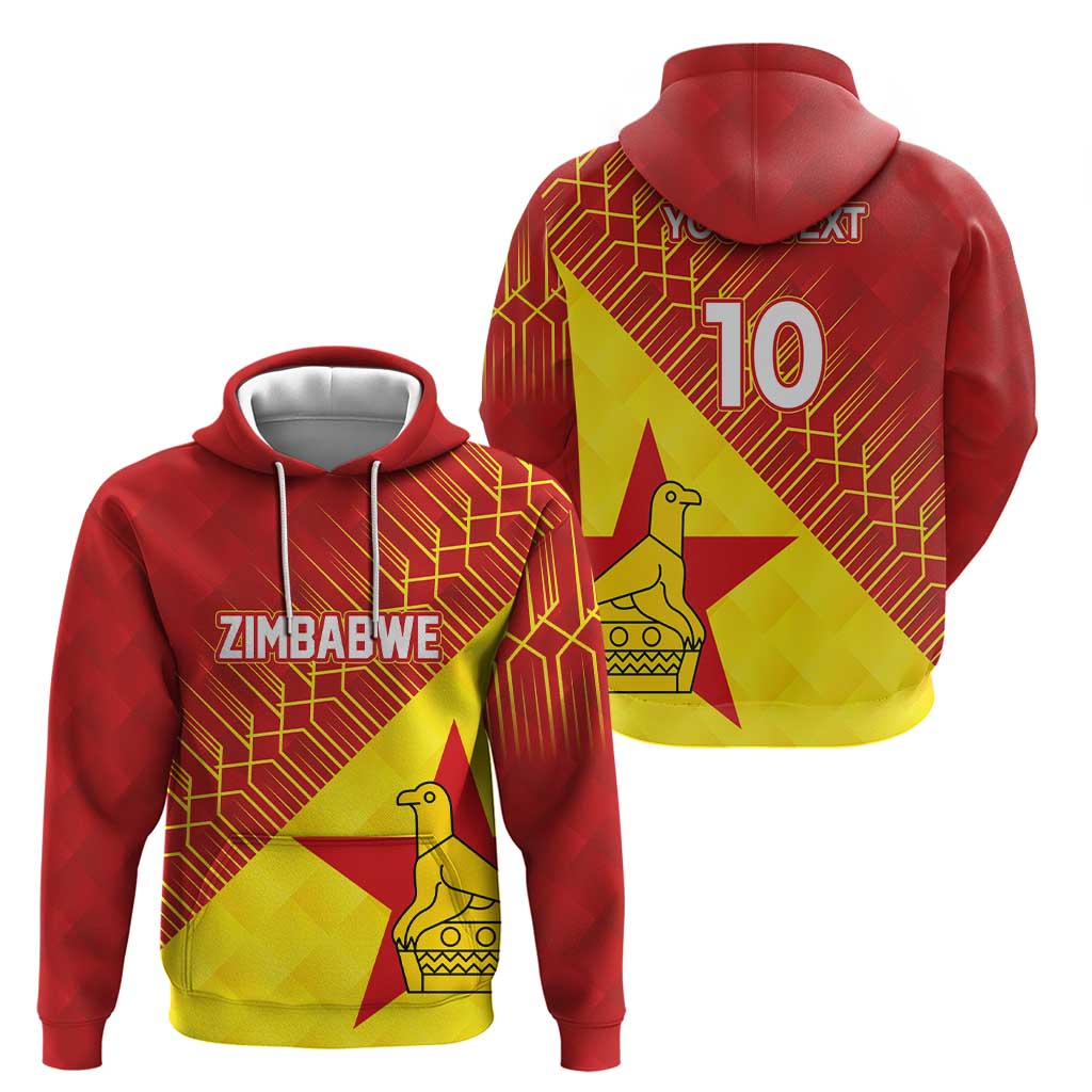 Custom Zimbabwe Cricket Hoodie Flame Warriors Zimbabwe Spirit LT03