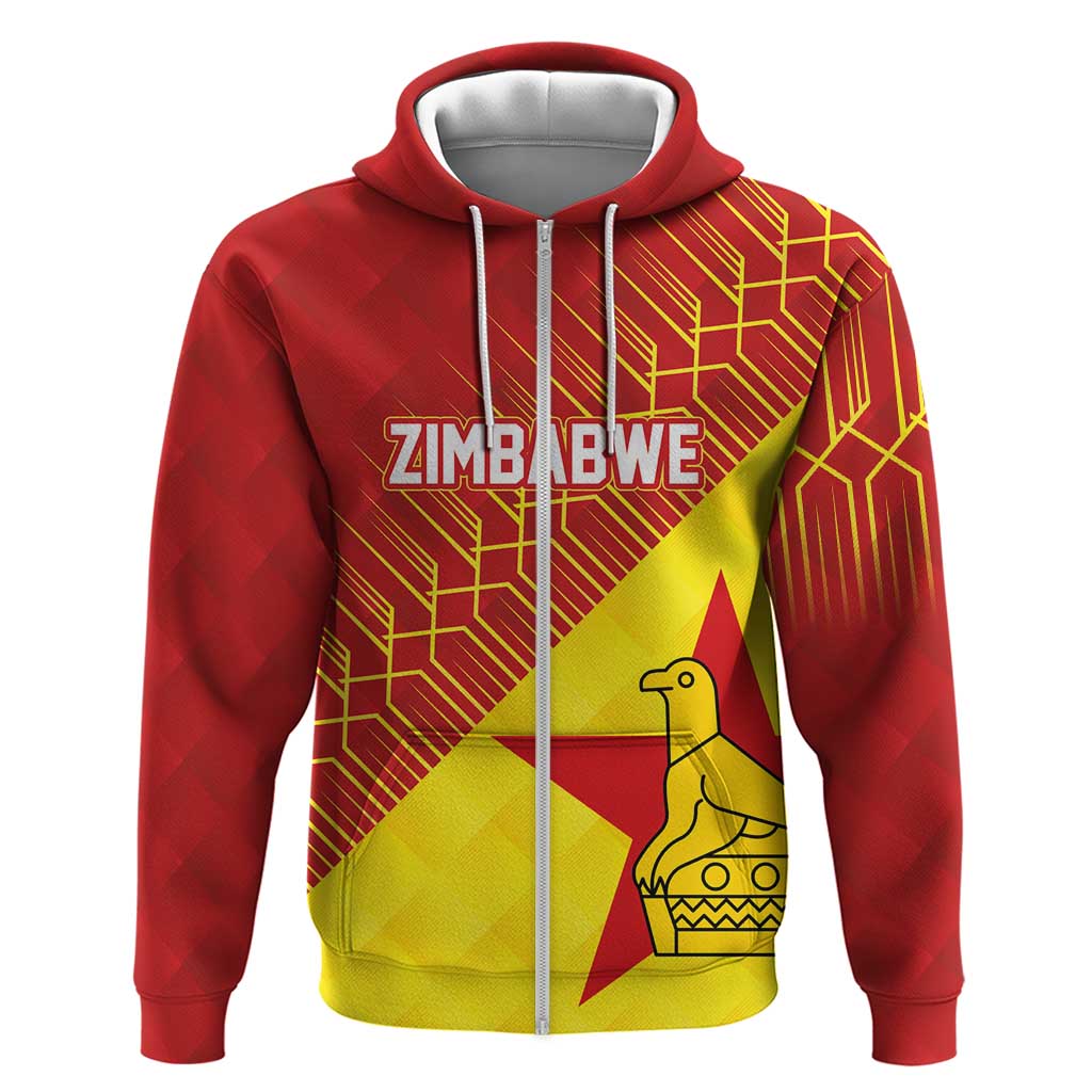 Custom Zimbabwe Cricket Hoodie Flame Warriors Zimbabwe Spirit LT03