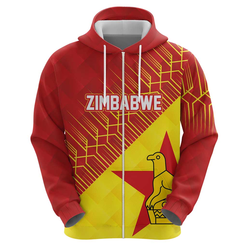 Custom Zimbabwe Cricket Hoodie Flame Warriors Zimbabwe Spirit LT03
