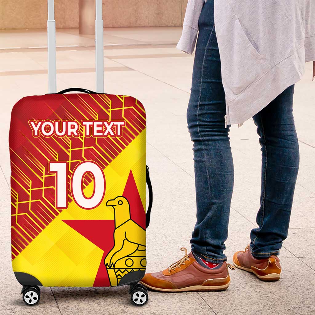 Custom Zimbabwe Cricket Luggage Cover Flame Warriors Zimbabwe Spirit LT03