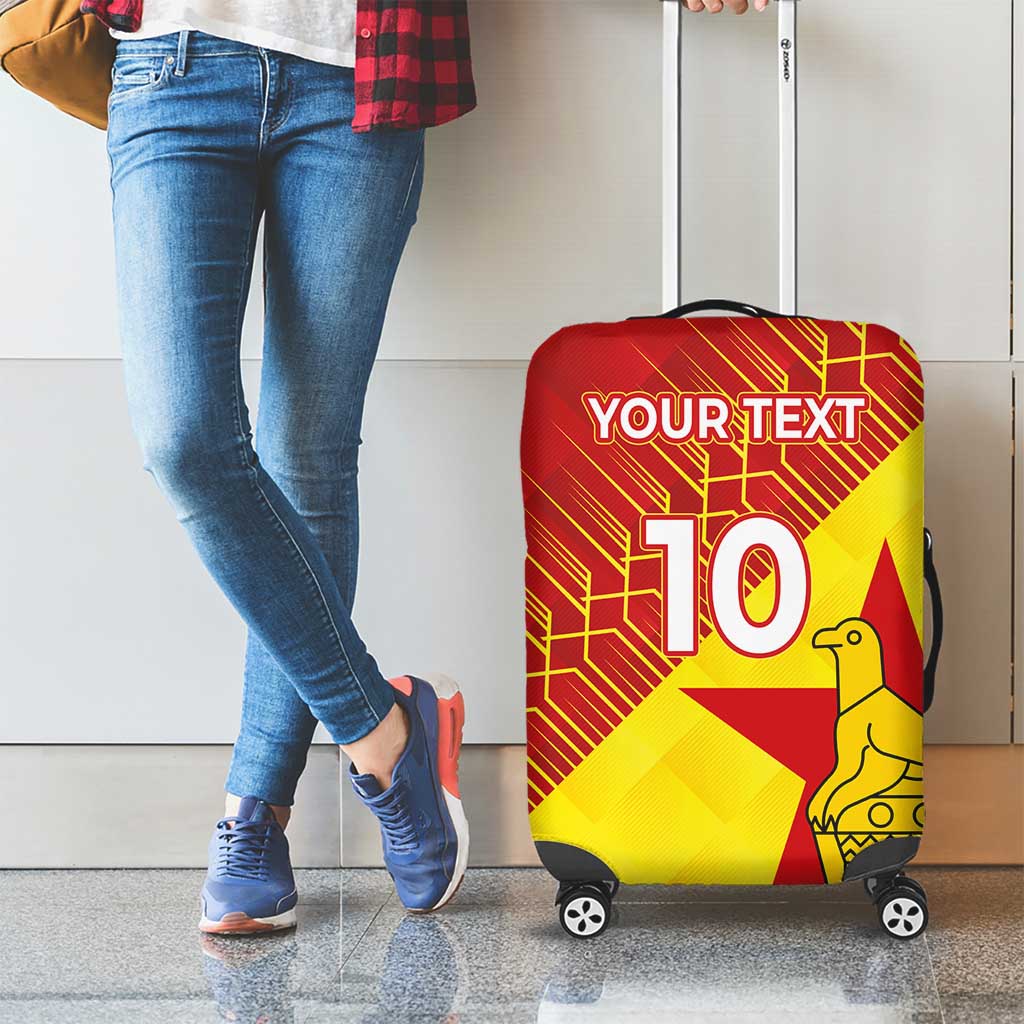 Custom Zimbabwe Cricket Luggage Cover Flame Warriors Zimbabwe Spirit LT03