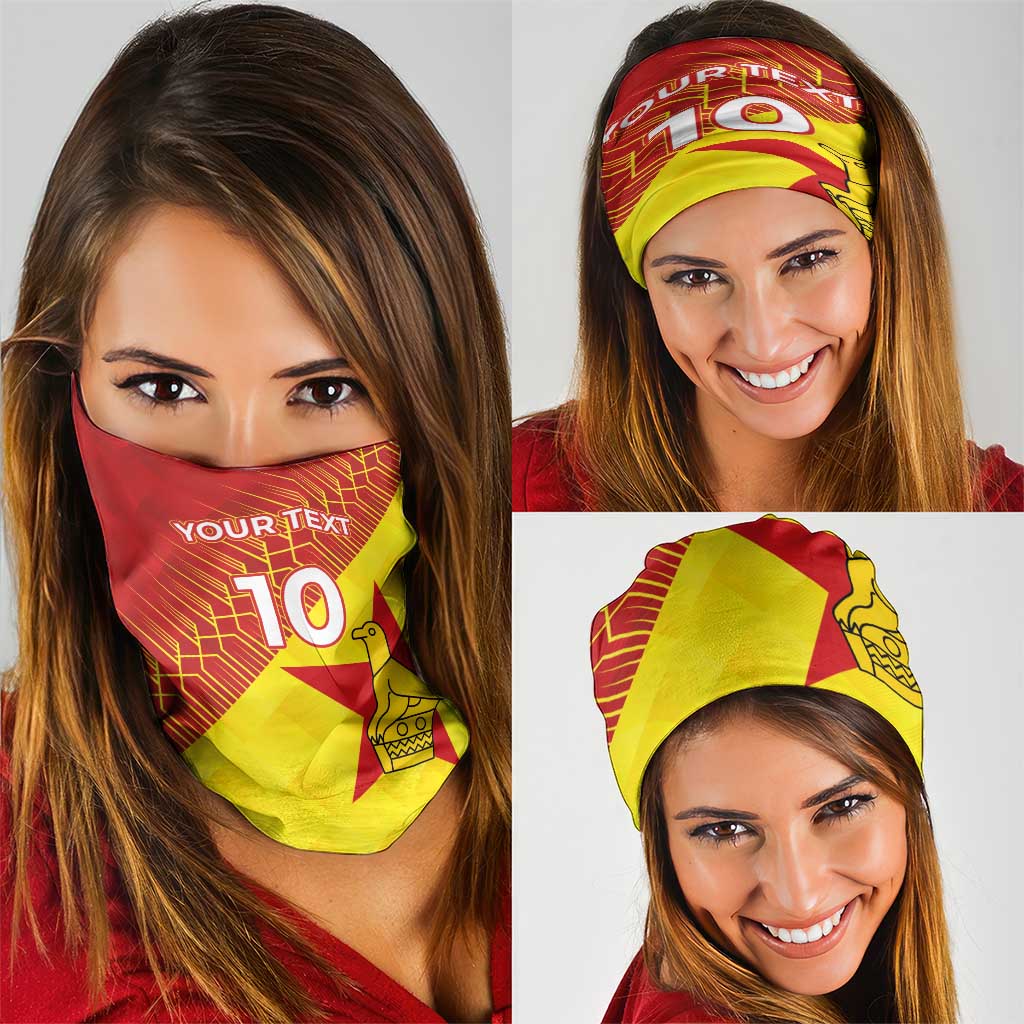 Custom Zimbabwe Cricket Neck Gaiter Flame Warriors Zimbabwe Spirit LT03