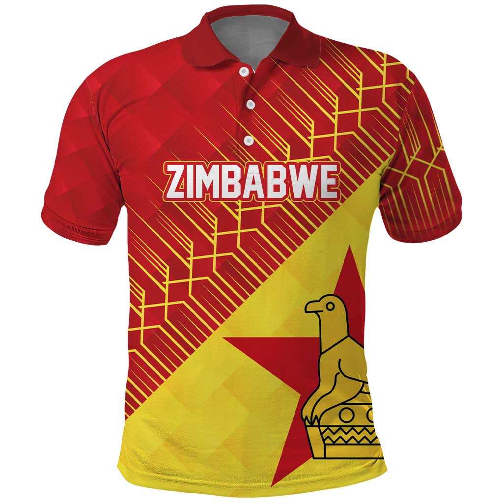 Custom Zimbabwe Cricket Polo Shirt Flame Warriors Zimbabwe Spirit LT03
