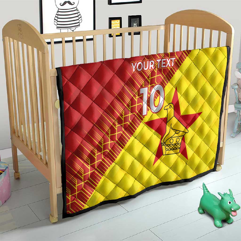 Custom Zimbabwe Cricket Quilt Flame Warriors Zimbabwe Spirit LT03