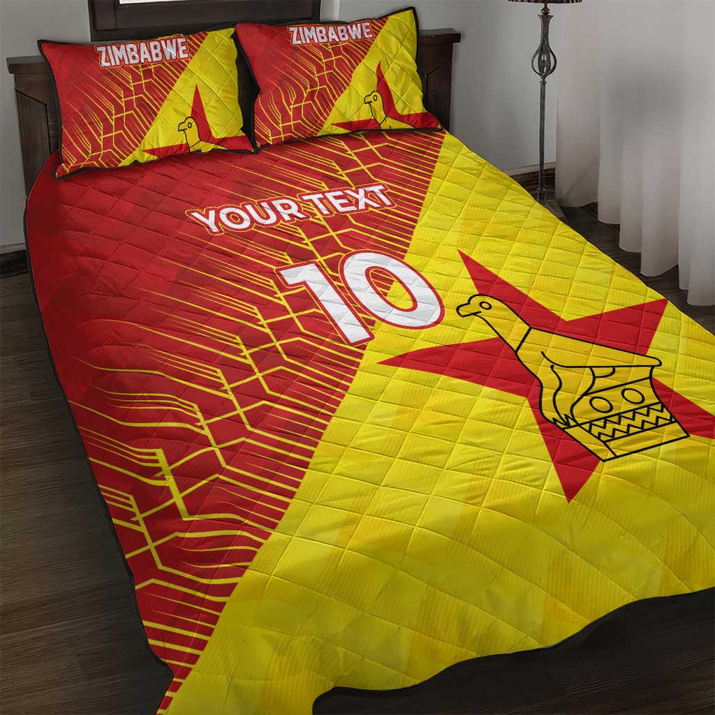 Custom Zimbabwe Cricket Quilt Bed Set Flame Warriors Zimbabwe Spirit LT03
