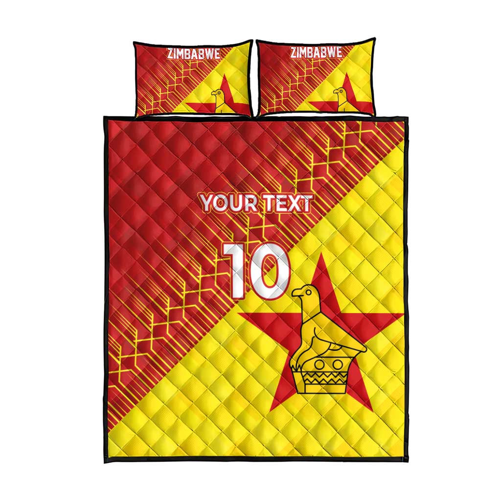 Custom Zimbabwe Cricket Quilt Bed Set Flame Warriors Zimbabwe Spirit LT03