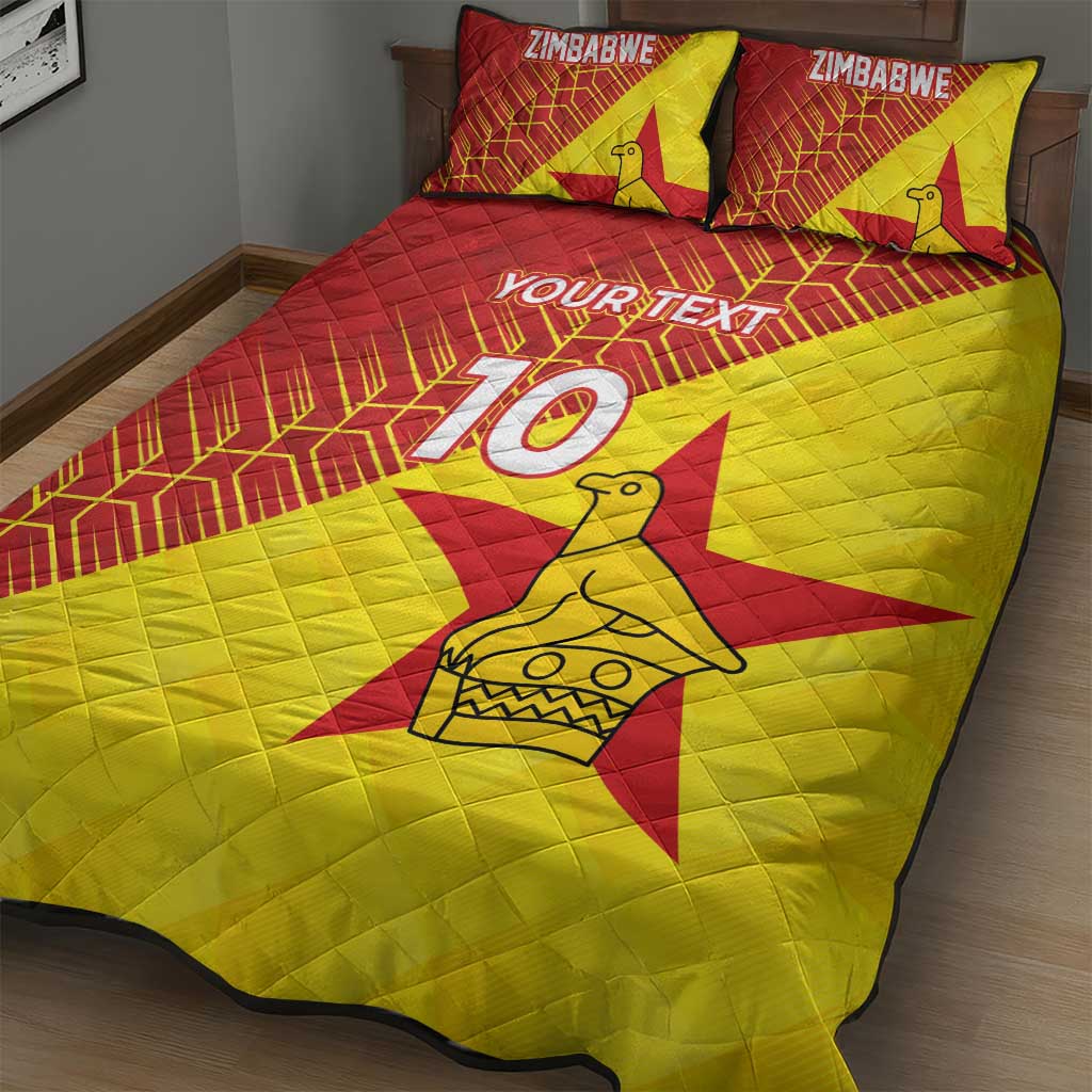 Custom Zimbabwe Cricket Quilt Bed Set Flame Warriors Zimbabwe Spirit LT03