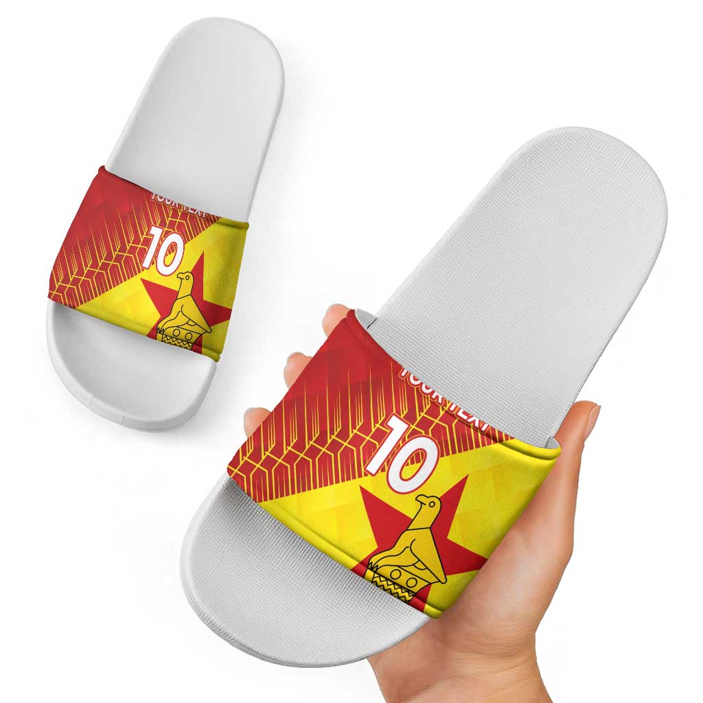 Custom Zimbabwe Cricket Slide Sandals Flame Warriors Zimbabwe Spirit LT03