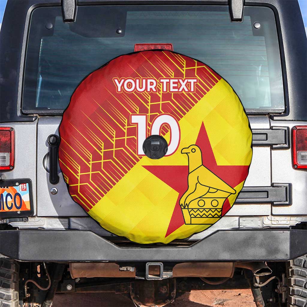 Custom Zimbabwe Cricket Spare Tire Cover Flame Warriors Zimbabwe Spirit LT03