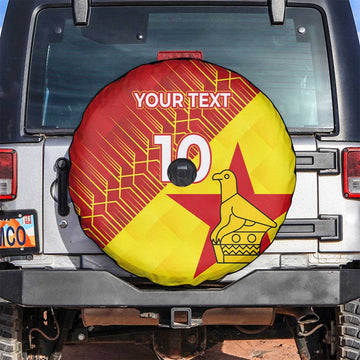 Custom Zimbabwe Cricket Spare Tire Cover Flame Warriors Zimbabwe Spirit LT03