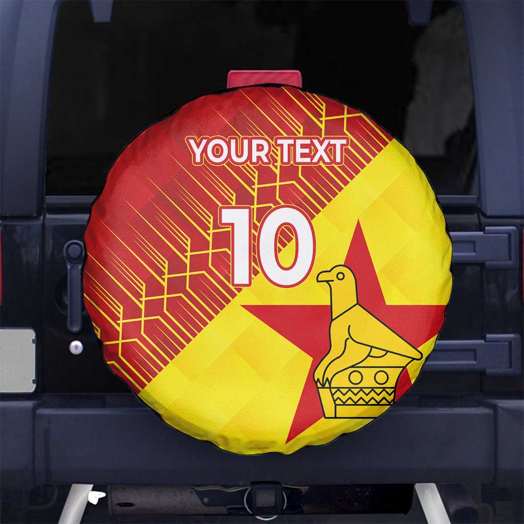 Custom Zimbabwe Cricket Spare Tire Cover Flame Warriors Zimbabwe Spirit LT03