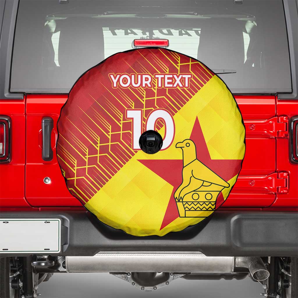 Custom Zimbabwe Cricket Spare Tire Cover Flame Warriors Zimbabwe Spirit LT03