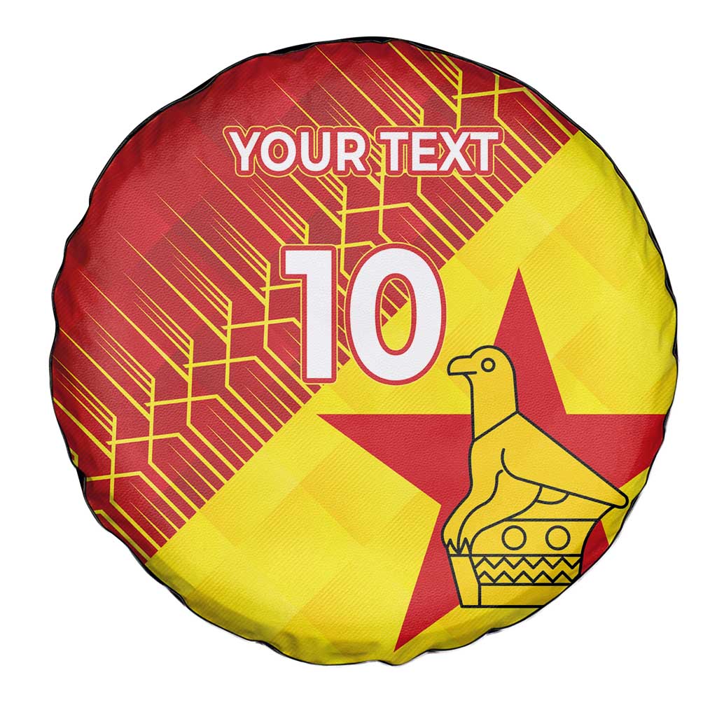 Custom Zimbabwe Cricket Spare Tire Cover Flame Warriors Zimbabwe Spirit LT03