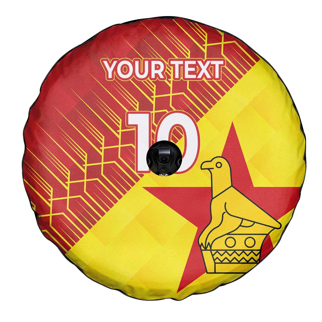 Custom Zimbabwe Cricket Spare Tire Cover Flame Warriors Zimbabwe Spirit LT03