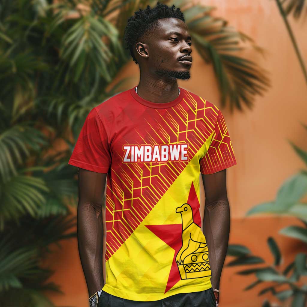 Custom Zimbabwe Cricket T shirt Flame Warriors Zimbabwe Spirit LT03