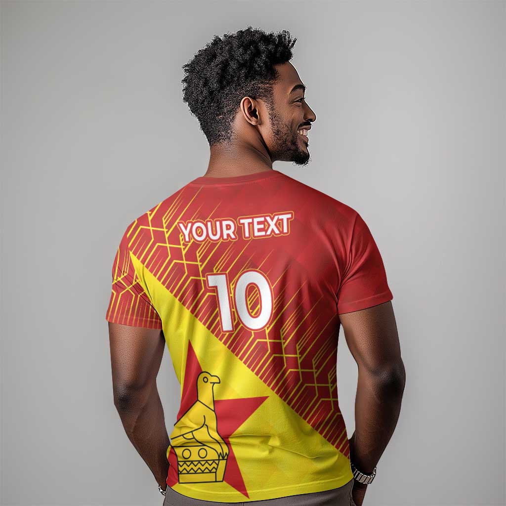 Custom Zimbabwe Cricket T shirt Flame Warriors Zimbabwe Spirit LT03