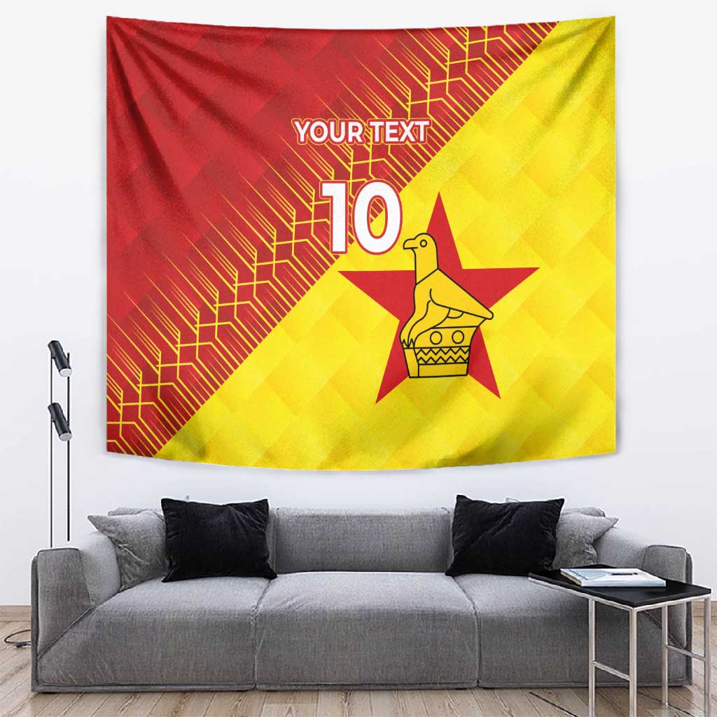 Custom Zimbabwe Cricket Tapestry Flame Warriors Zimbabwe Spirit LT03