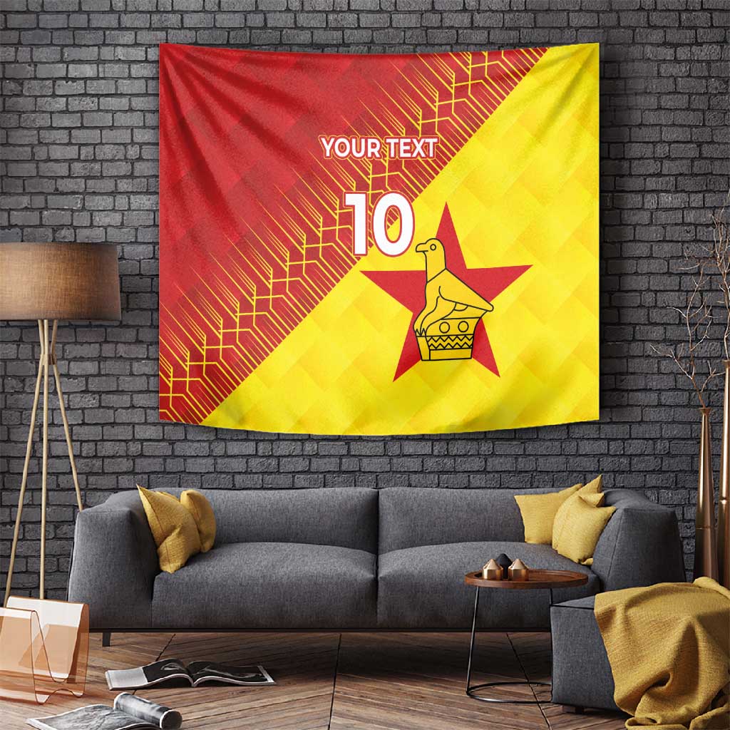 Custom Zimbabwe Cricket Tapestry Flame Warriors Zimbabwe Spirit LT03