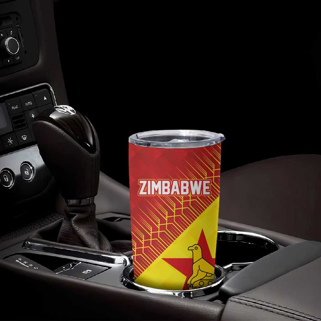 Custom Zimbabwe Cricket Tumbler Cup Flame Warriors Zimbabwe Spirit LT03