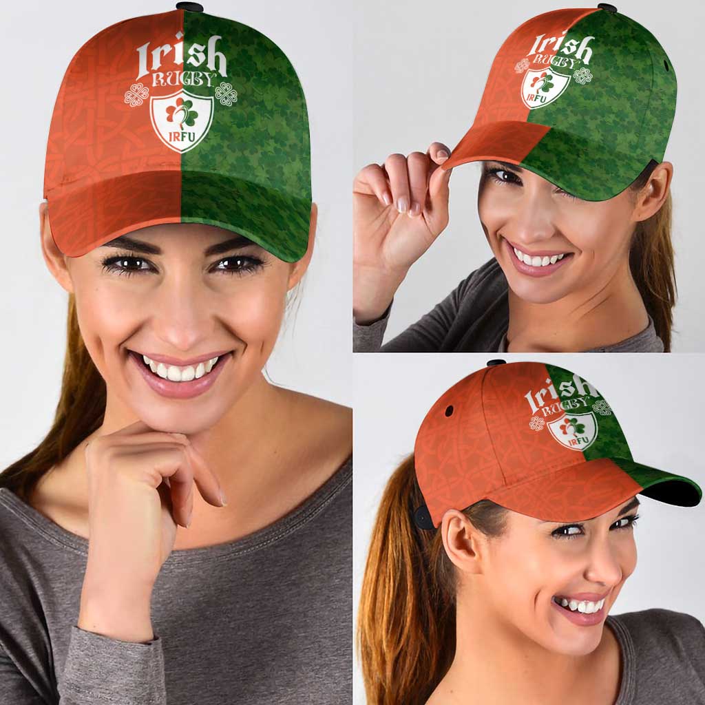 Irish Rugby Classic Cap Shamrock with Celtics Vibes The Half Style LT03