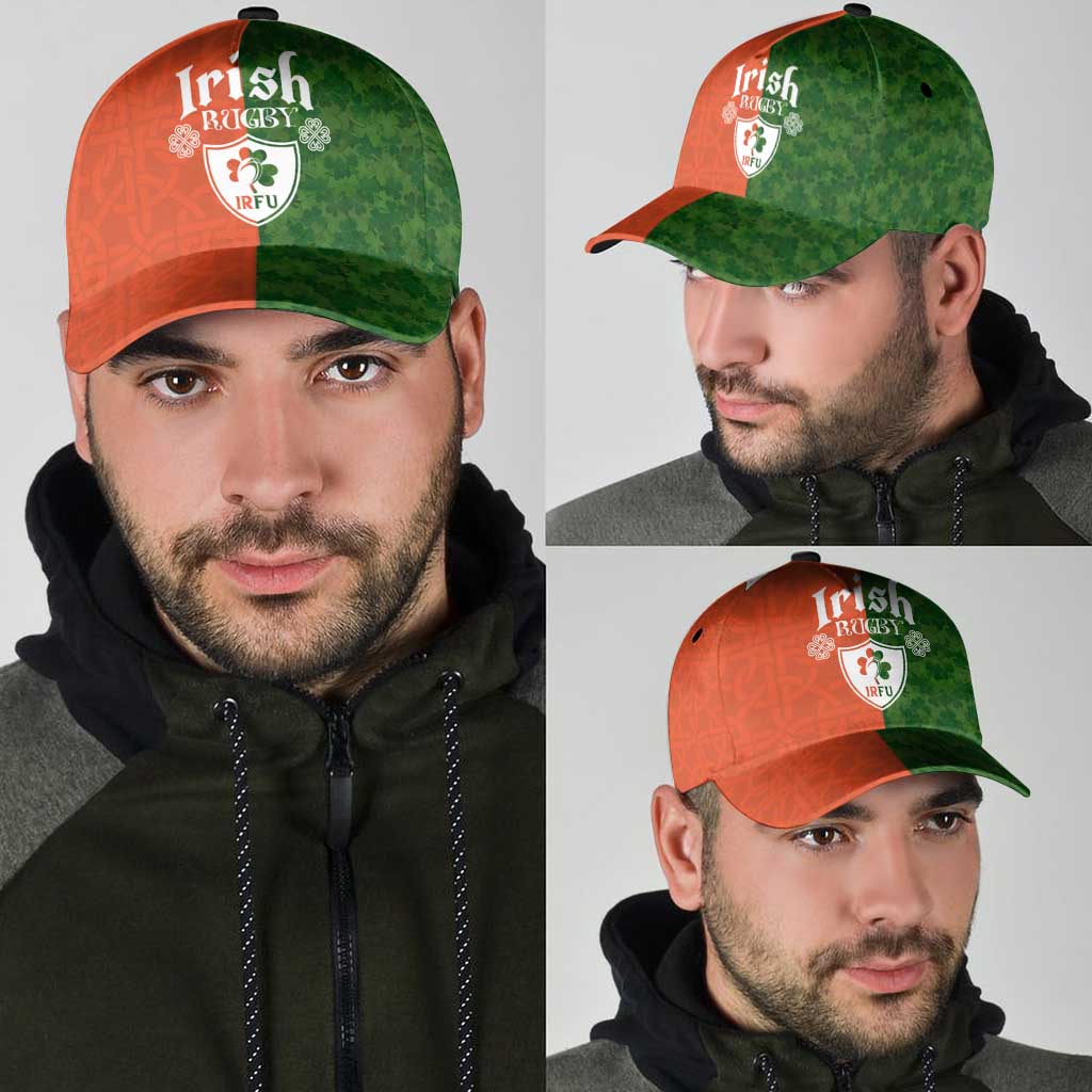 Irish Rugby Classic Cap Shamrock with Celtics Vibes The Half Style LT03