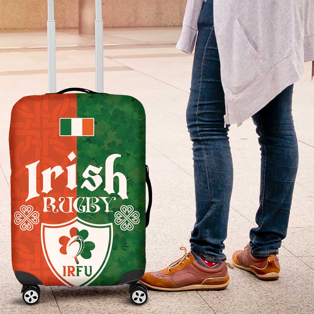 Irish Rugby Luggage Cover Shamrock with Celtics Vibes The Half Style LT03