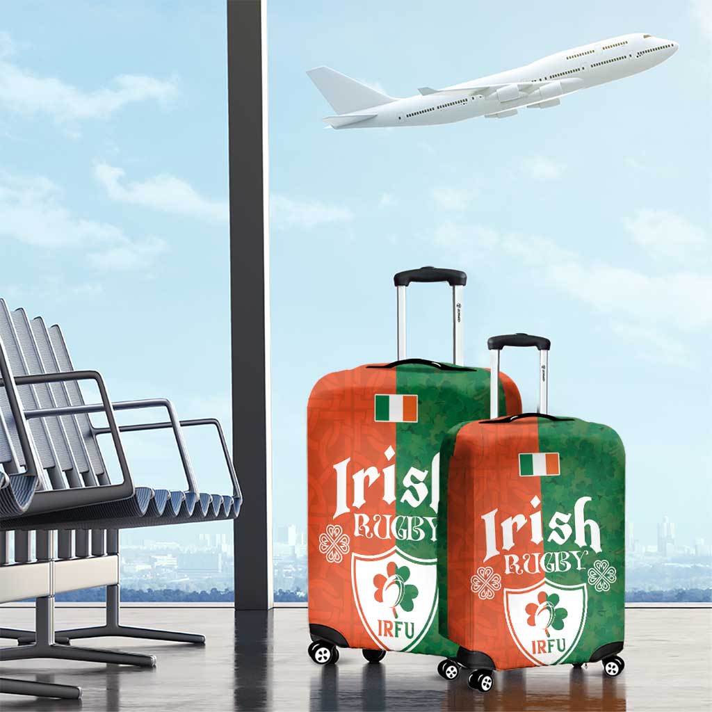 Irish Rugby Luggage Cover Shamrock with Celtics Vibes The Half Style LT03