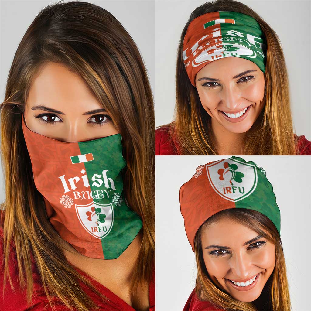 Irish Rugby Neck Gaiter Shamrock with Celtics Vibes The Half Style LT03