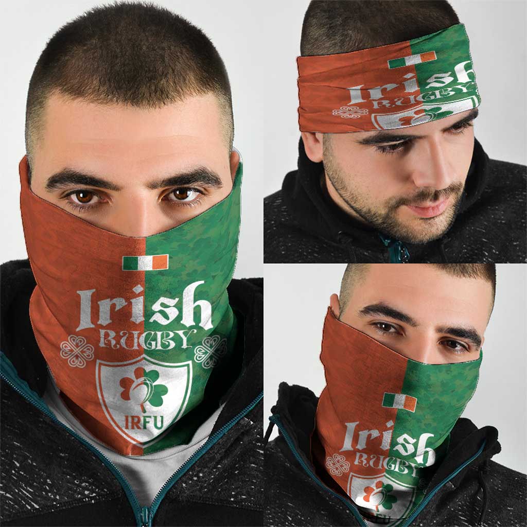 Irish Rugby Neck Gaiter Shamrock with Celtics Vibes The Half Style LT03