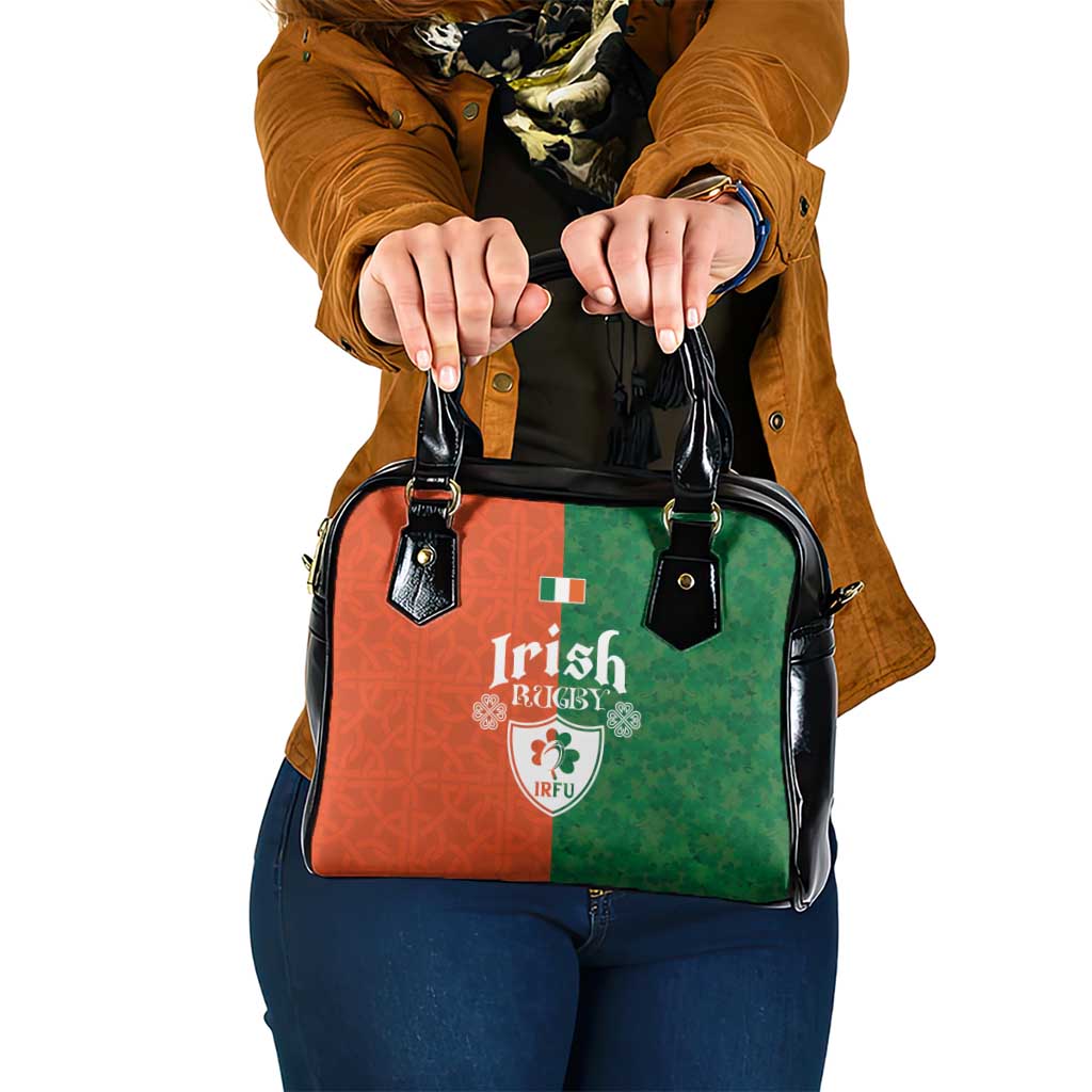 Irish Rugby Shoulder Handbag Shamrock with Celtics Vibes The Half Style LT03