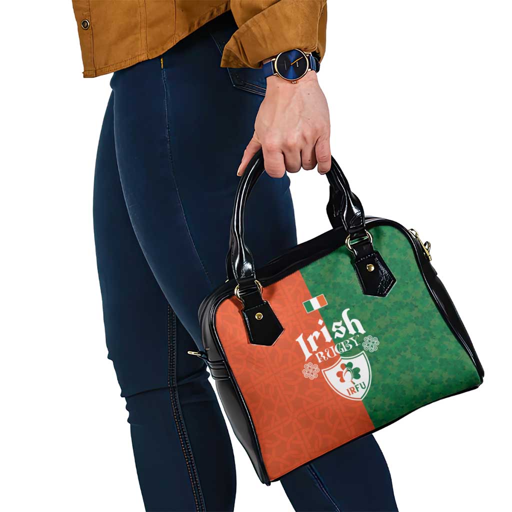 Irish Rugby Shoulder Handbag Shamrock with Celtics Vibes The Half Style LT03