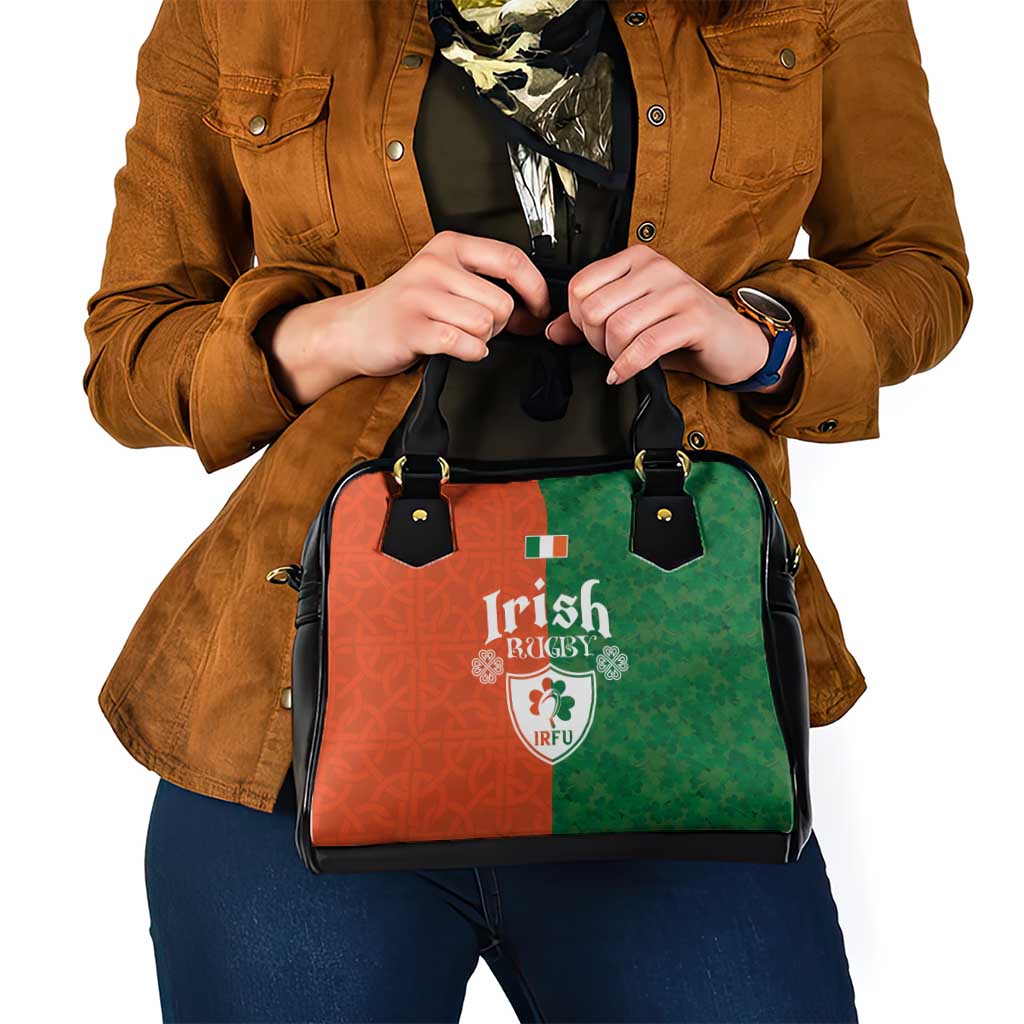 Irish Rugby Shoulder Handbag Shamrock with Celtics Vibes The Half Style LT03
