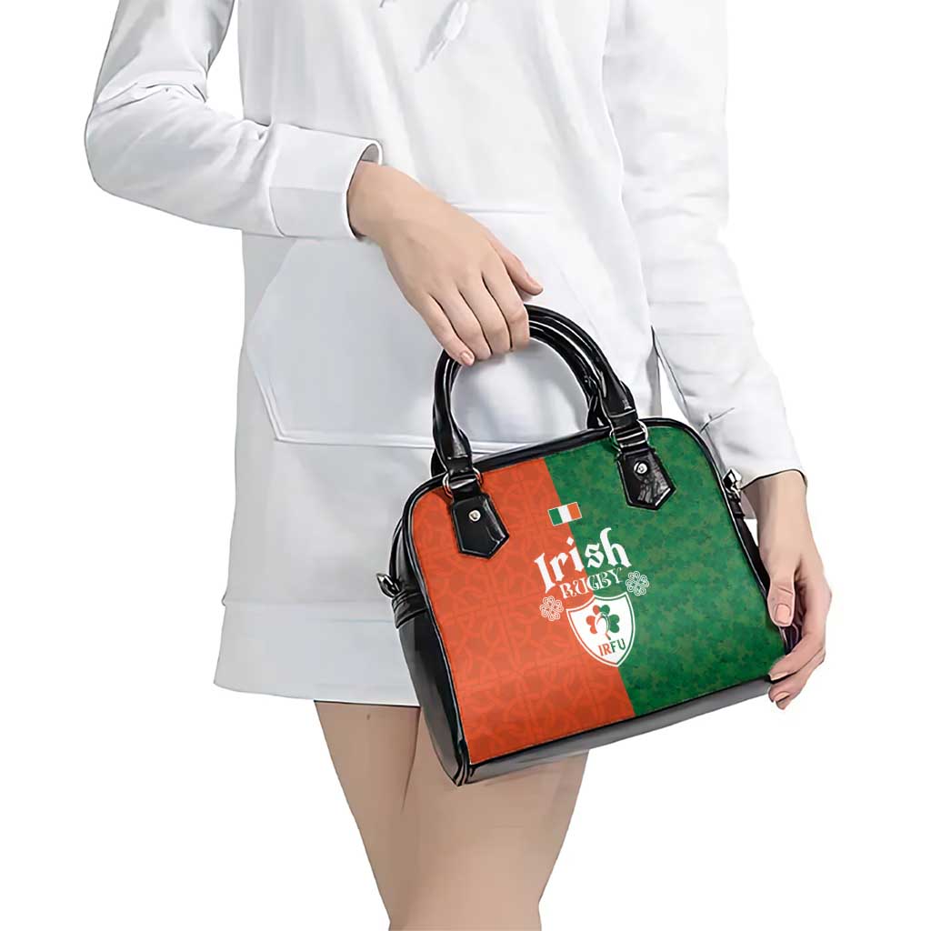 Irish Rugby Shoulder Handbag Shamrock with Celtics Vibes The Half Style LT03