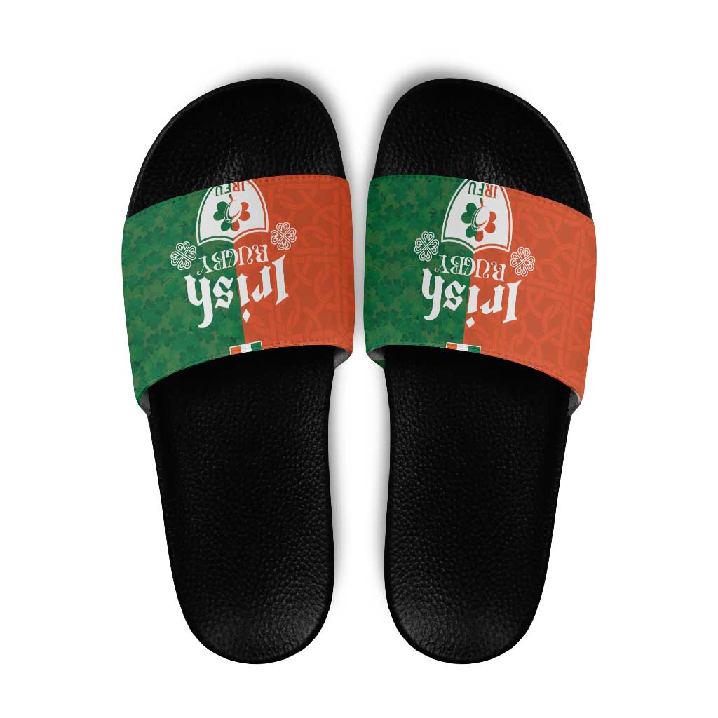 Irish Rugby Slide Sandals Shamrock with Celtics Vibes The Half Style LT03