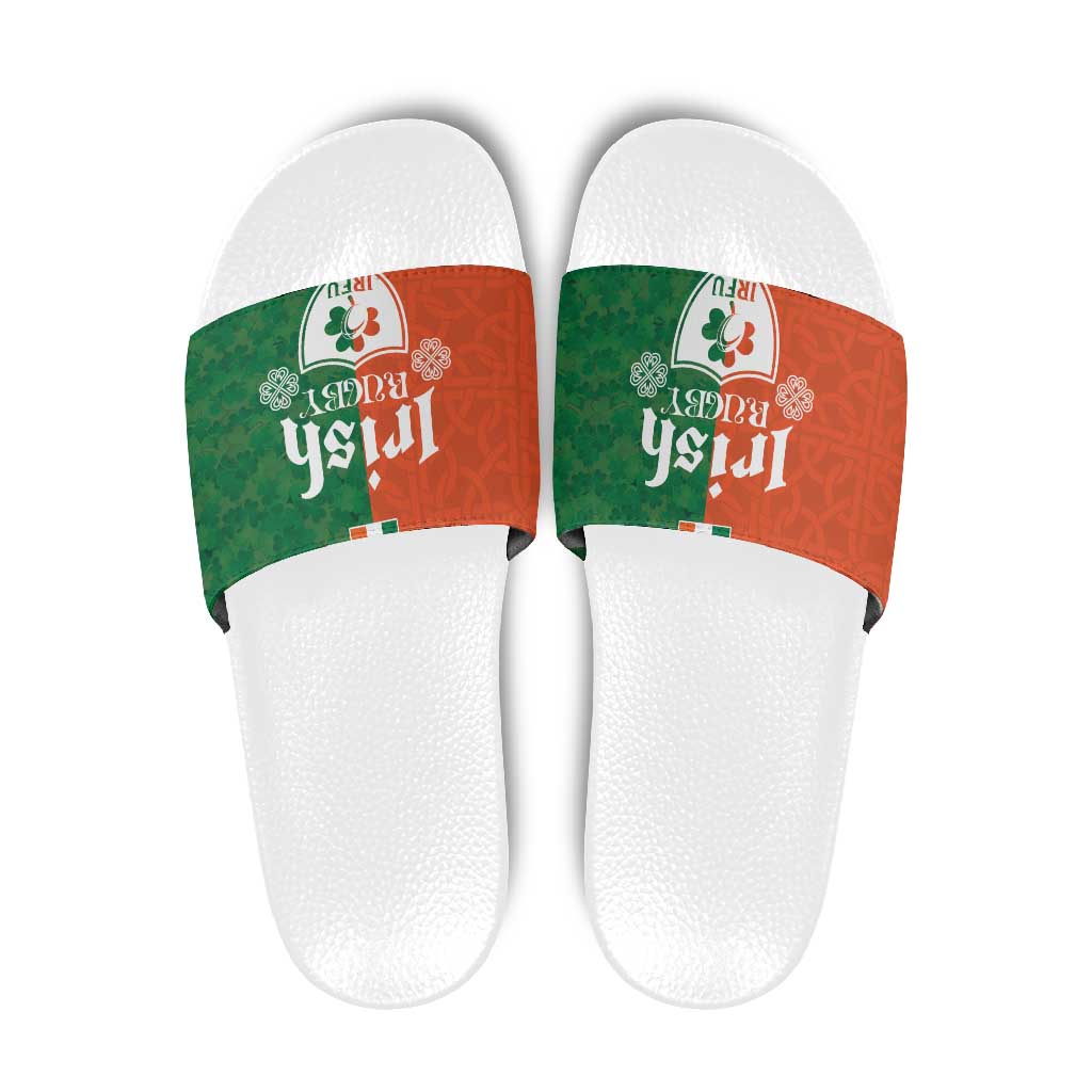 Irish Rugby Slide Sandals Shamrock with Celtics Vibes The Half Style LT03