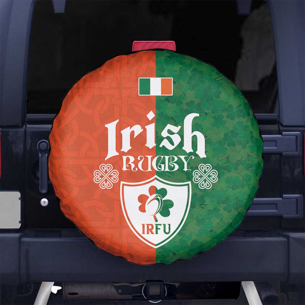 Irish Rugby Spare Tire Cover Shamrock with Celtics Vibes The Half Style LT03