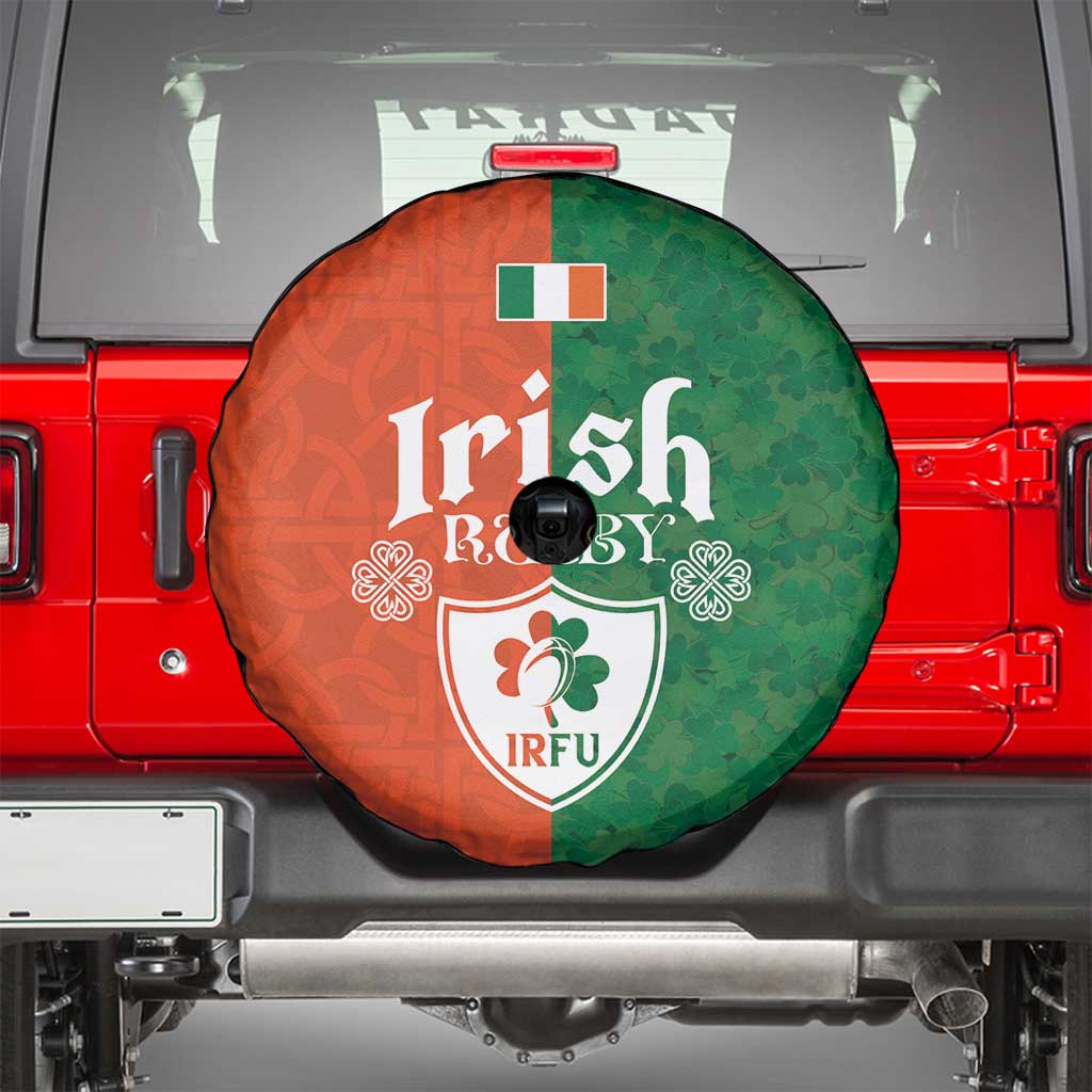Irish Rugby Spare Tire Cover Shamrock with Celtics Vibes The Half Style LT03