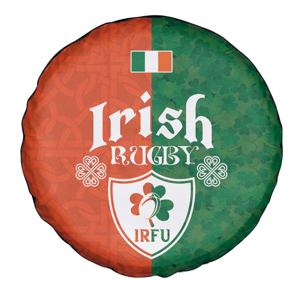 Irish Rugby Spare Tire Cover Shamrock with Celtics Vibes The Half Style LT03