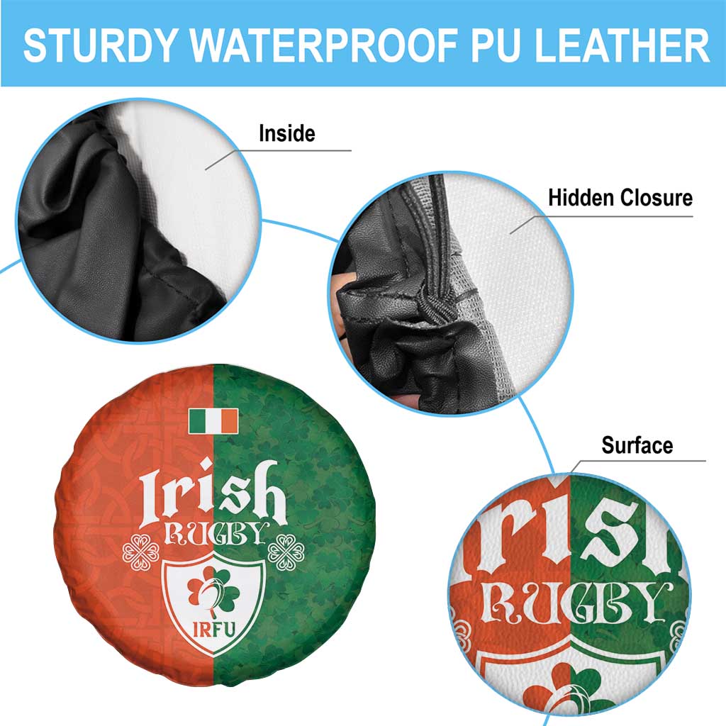 Irish Rugby Spare Tire Cover Shamrock with Celtics Vibes The Half Style LT03