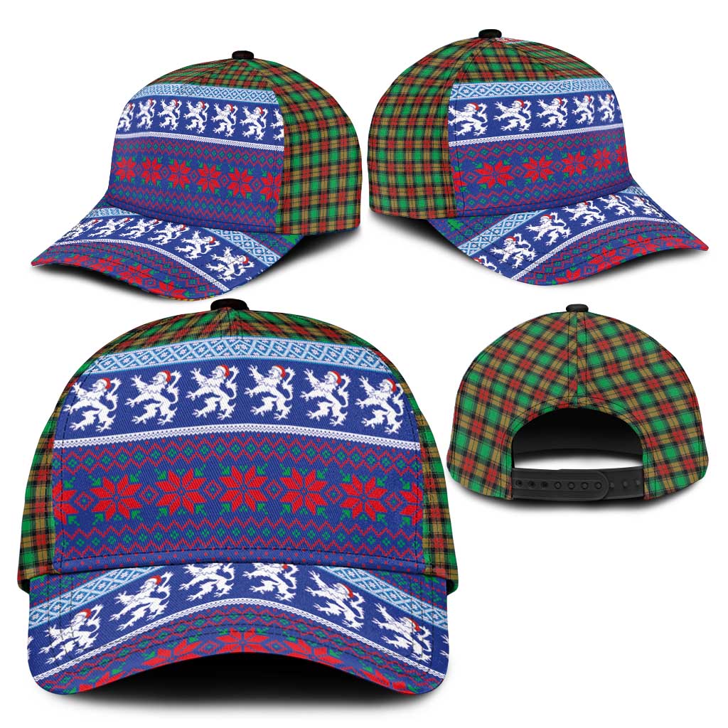 Scottish Christmas Classic Cap Xmas Royal Lions and Tartan LT03