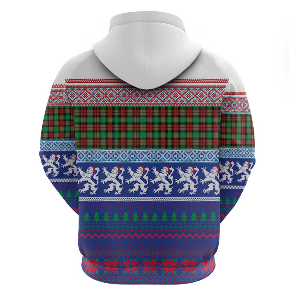 Scottish Christmas Hoodie Xmas Royal Lions and Tartan LT03